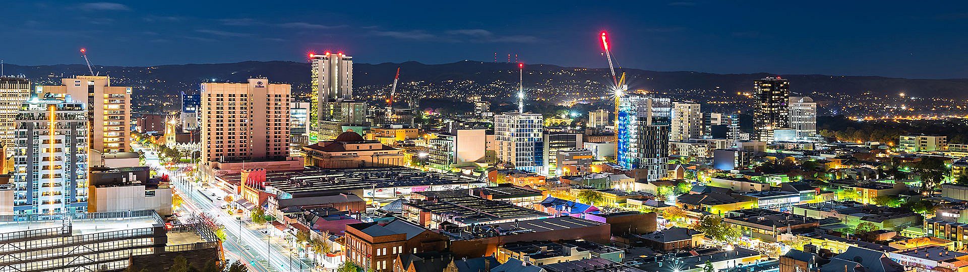 Panoramic view of Adelaide
